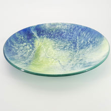 Gaia - Blue, Green & White Kiln Formed Glass Bowl - 43cm